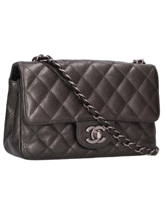 Chanel Handbags - Chanel Mini Quilted Caviar Leather Chain Shoulder Bag 20